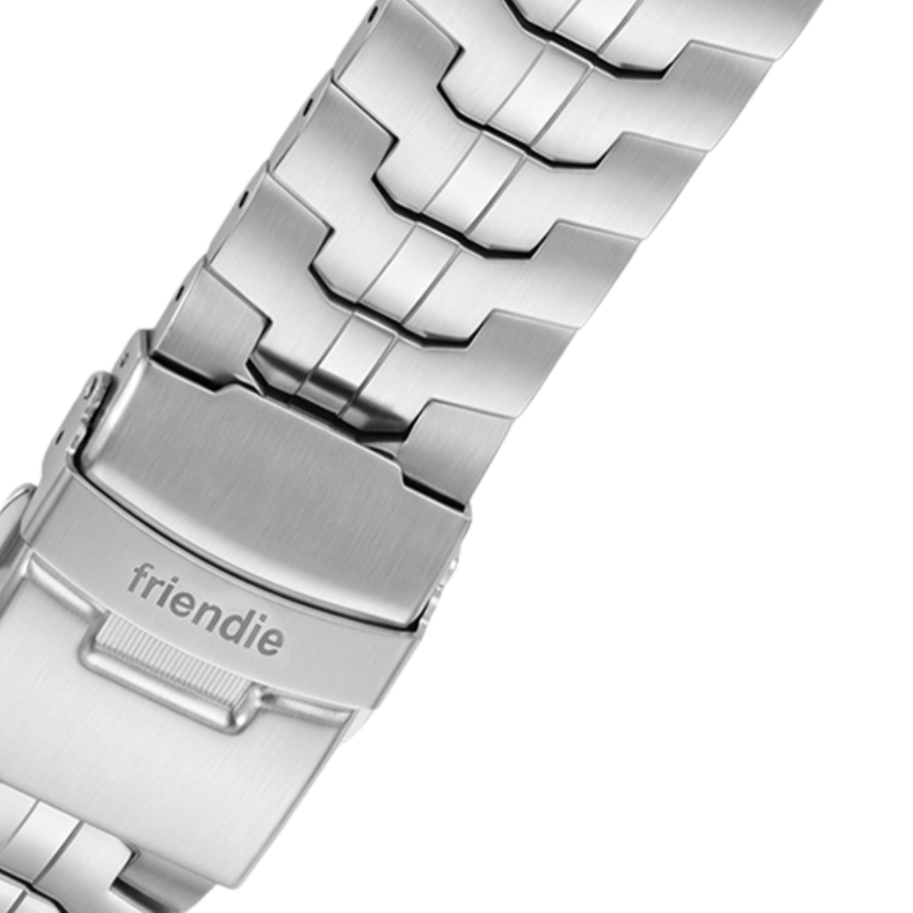 Stainless Steel Link Bracelet Band (Ultra) – The Darwin Ultra in Stainless Steel – Compatible with Apple Watch Ultra (Friendie size Large)