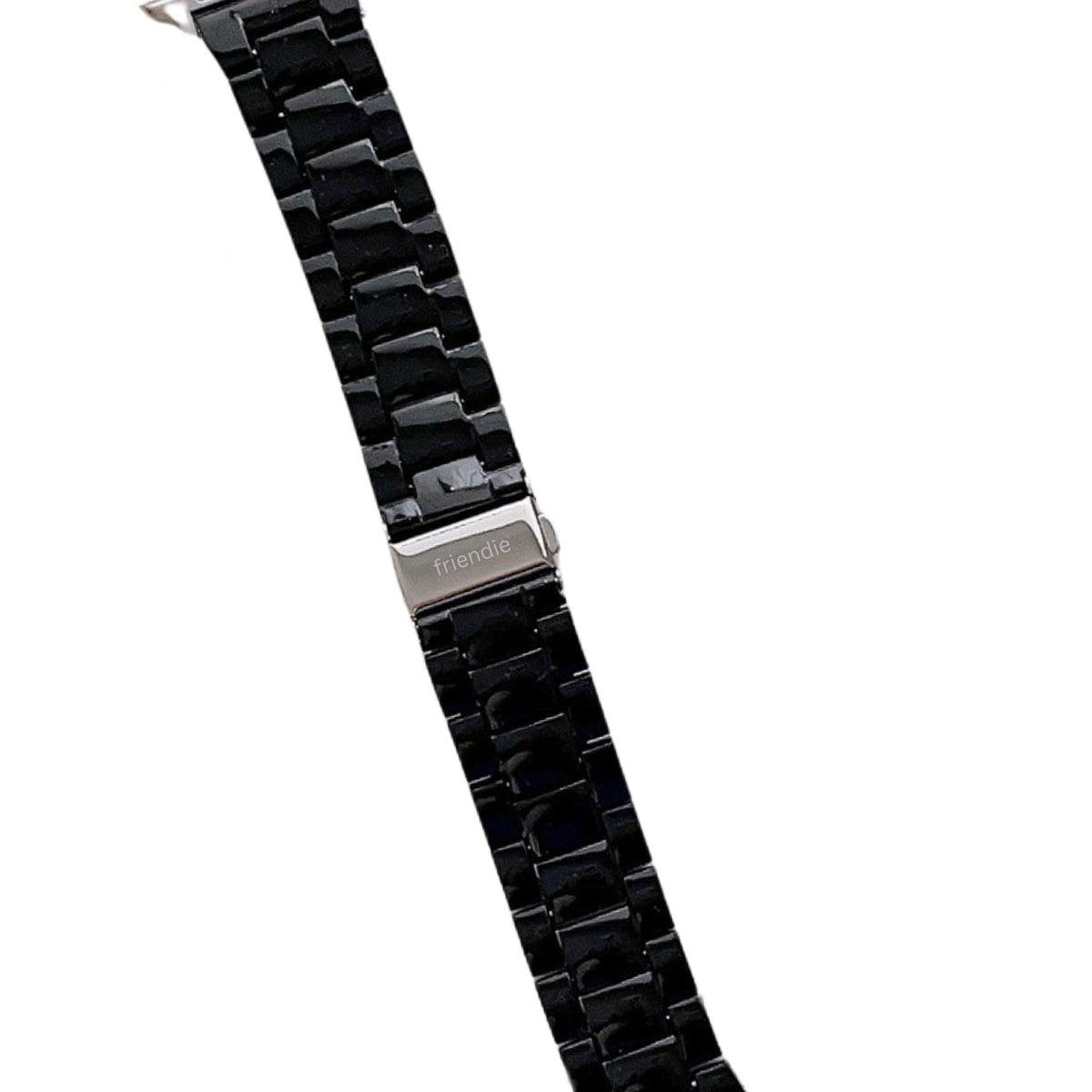 Resin Link Bracelet Band Small - The Sydney Beaches - Manly (Black) - Compatible with Apple Watch Size 42mm to 45mm