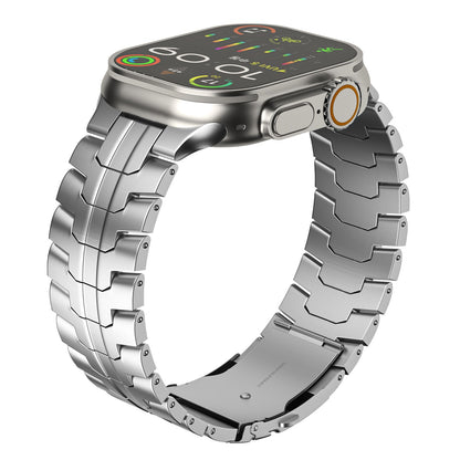 Stainless Steel Link Bracelet Band (Ultra) – The Darwin Ultra in Stainless Steel – Compatible with Apple Watch Ultra (Friendie size Large)