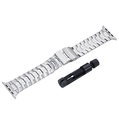 Stainless Steel Link Bracelet Band (Ultra) – The Darwin Ultra in Stainless Steel – Compatible with Apple Watch Ultra (Friendie size Large)