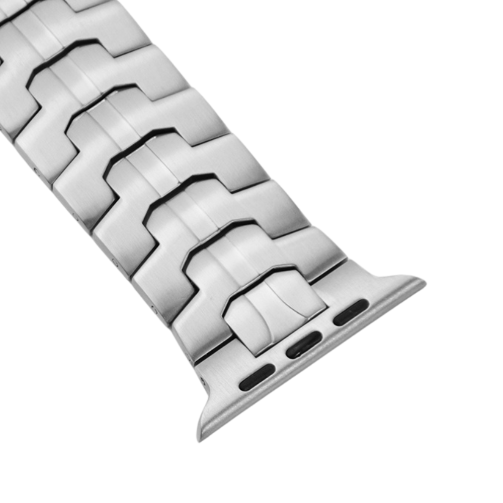Stainless Steel Link Bracelet Band (Ultra) – The Darwin Ultra in Stainless Steel – Compatible with Apple Watch Ultra (Friendie size Large)