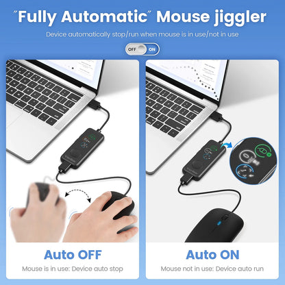NNEOBA Agitador de ratón USB completamente automático con pantalla HD