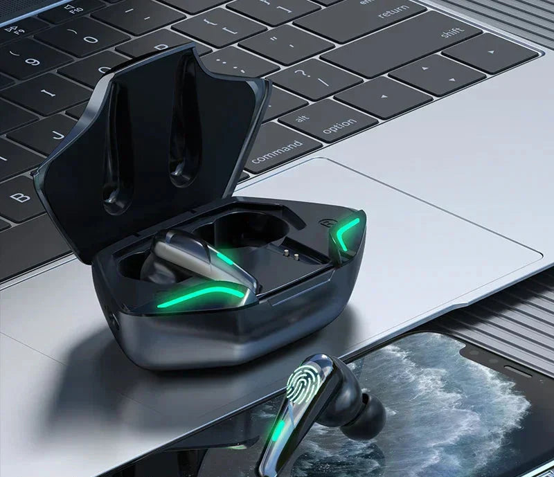 Audífonos intrauditivos inalámbricos Bluetooth para juegos con micrófono – Sonido de alta fidelidad