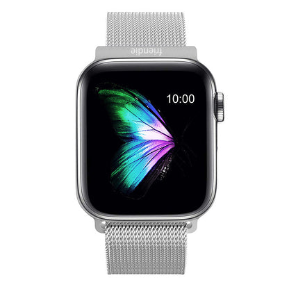 Correa de eslabones de malla de acero inoxidable de bucle infinito - The Melbourne de acero inoxidable - Compatible con Apple Watch de 38mm a 41mm