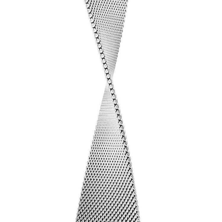 Correa de eslabones de malla de acero inoxidable de bucle infinito - The Melbourne de acero inoxidable - Compatible con Apple Watch de 38mm a 41mm