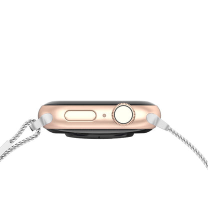 Correa de eslabones de malla de acero inoxidable de bucle infinito - The Melbourne de acero inoxidable - Compatible con Apple Watch de 38mm a 41mm