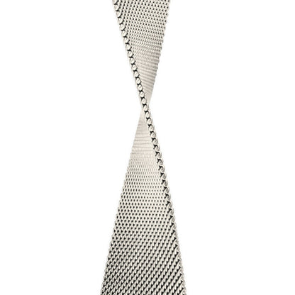 Correa de malla tejida de eslabones de acero inoxidable con bucle infinito - The Melbourne en Starlight - Compatible con Apple Watch de tamaño de 38 mm a 41 mm