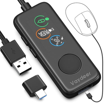 NNEOBA Agitador de ratón USB completamente automático con pantalla HD