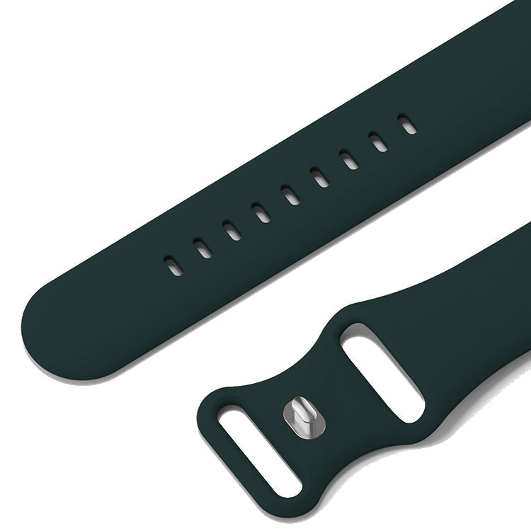 Silicone Sports Band Royal Green with Silver Pin - The Noosa Small - Compatible with Apple Watch Size 38mm to 41mm