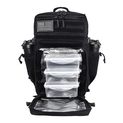 Mochila táctica de 45L con nevera integrada Negra