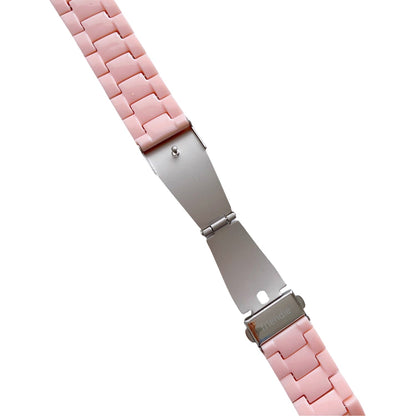 Pulsera de eslabones de resina pequeña - Las playas de Sídney - Palm Beach (rosa) - Compatible con Apple Watch de 42 mm a 45 mm