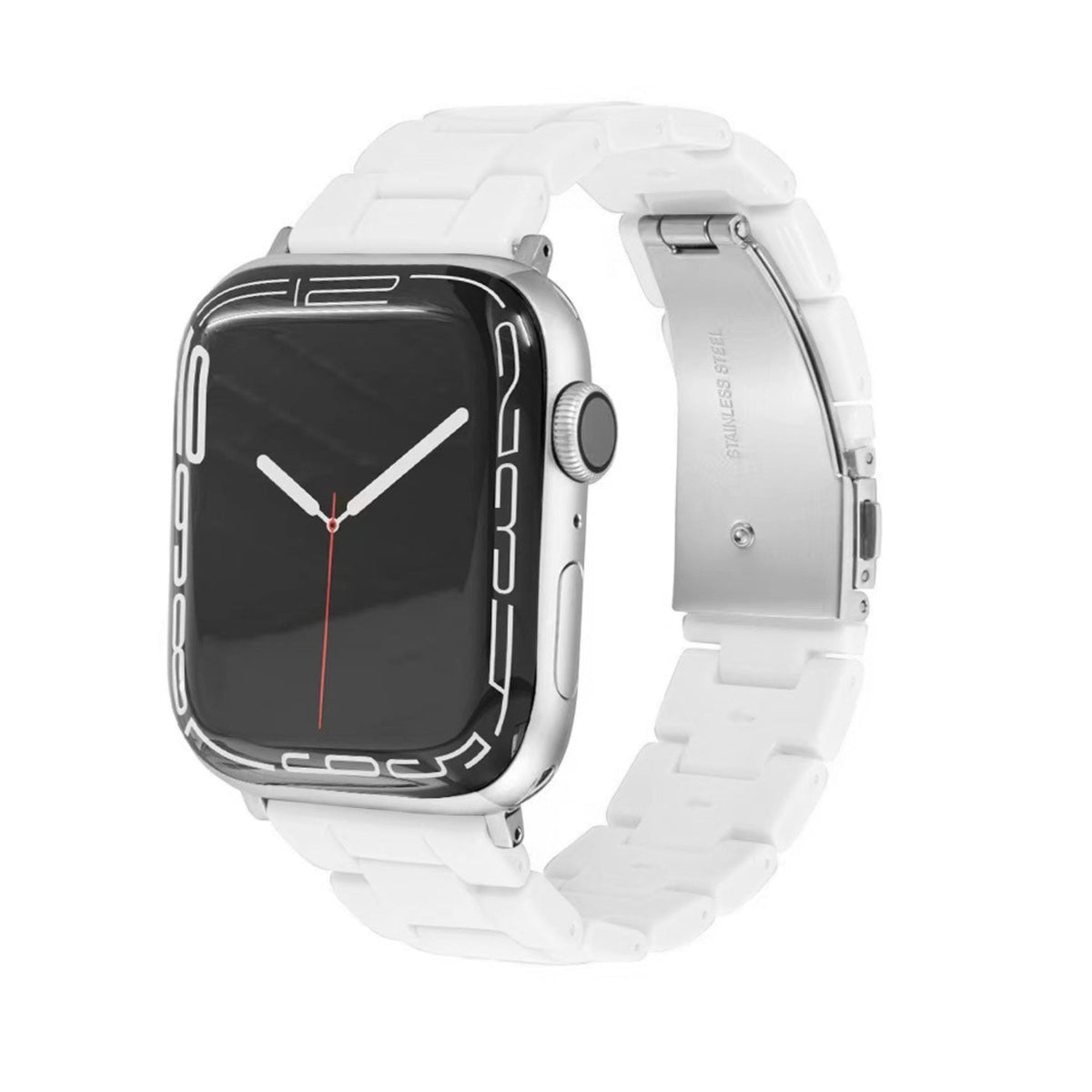 Resin Link Bracelet Band Small - The Sydney Beaches - Bondi (White) - Compatible with Apple Watch Size 38mm to 41mm