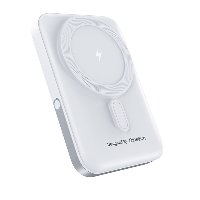 NNEDSZ CHOETECH B743-WH Power Bank Magnético de 10000mAh PD20W con Soporte Blanco