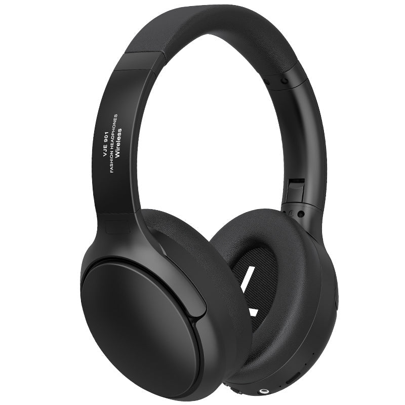 Auriculares circumaurales inalámbricos Bluetooth VJE901 negros con cancelación activa de ruido NNEDSZ