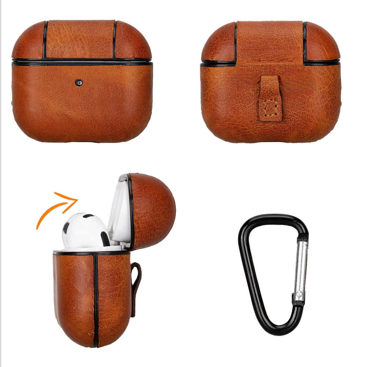 Estuche de cuero Gillette para AirPods 3
