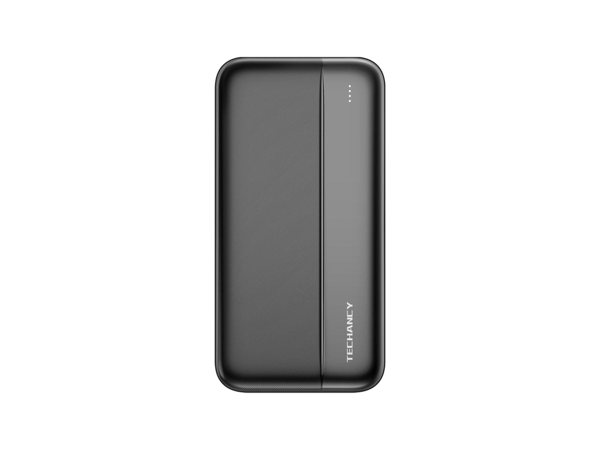 Techancy Power Bank 10000mAh Negro TF2776, ¡Carga Rápida PD20W Para Smartphones, Tablets Y Más!