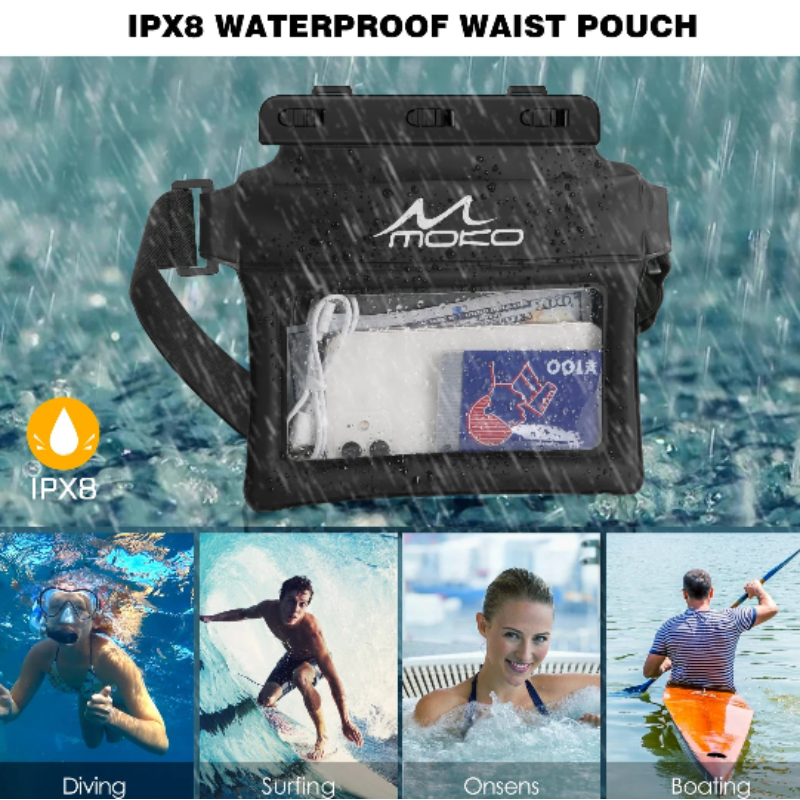 NNEOBA Waterproof Floating Phone Pouch Dry Bag for Water Sports