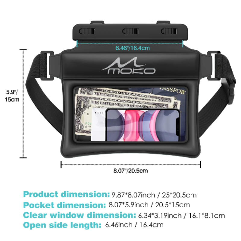 NNEOBA Waterproof Floating Phone Pouch Dry Bag for Water Sports