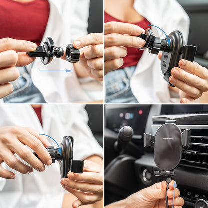 Soporte para Teléfono de Carga Rápida Inalámbrica para Coche Chakar InnovaGoods