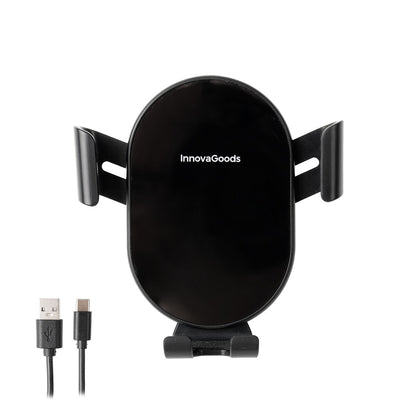 Soporte para Teléfono de Carga Rápida Inalámbrica para Coche Chakar InnovaGoods